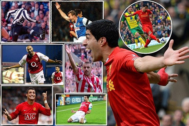 Suarez Ikuti Shearer, Cole, Phillips, Henry, Ronaldo dan RVP Pencetak Gol Terbanyak
